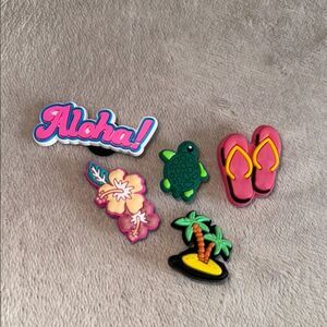 Colorful Shoe Charms Set, 5pcs Nwot